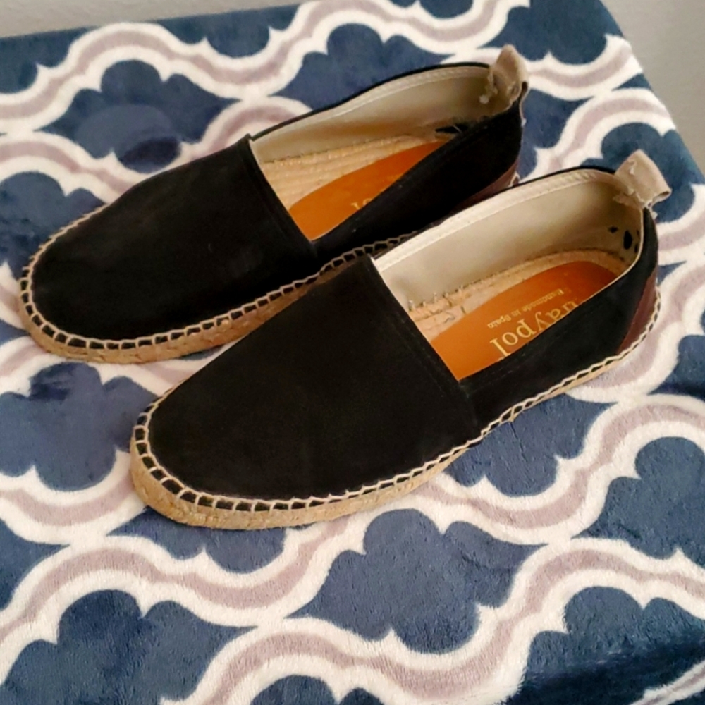 Maypol Black Espadrille Sandals